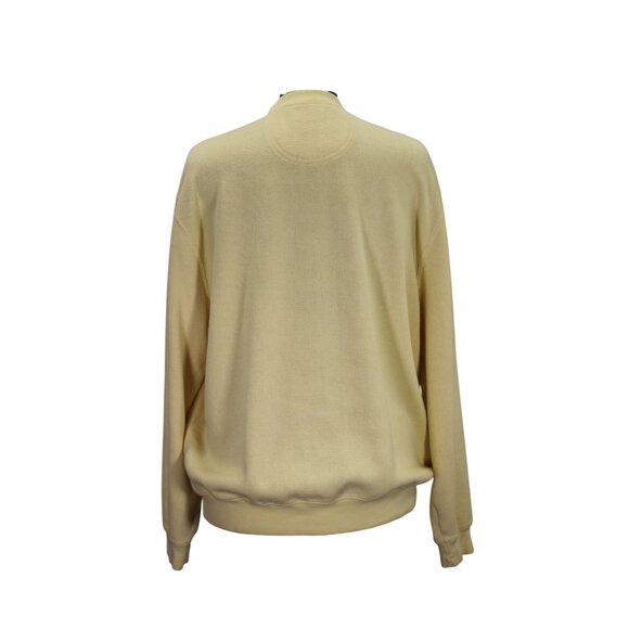 Faconnable Pullover Sweater Men’s Size Large V-Notch Crew Neck Tight Knit - Picture 3 of 16